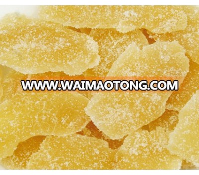 2017 Crop high quality crystallized dried ginger slice for sale